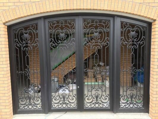 Antiporta artistica in ferro battuto